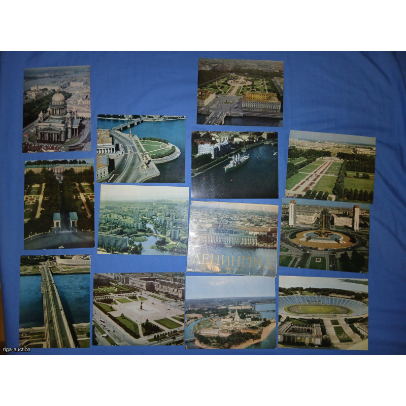 Leningrad Sanct Petersburg 1981 Set of the postcards
