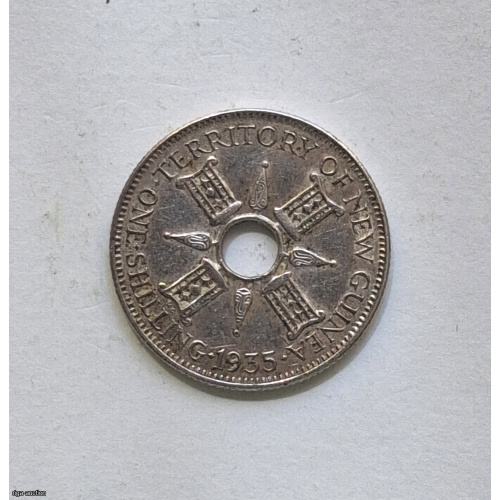 1935.g. 1 silina moneta, Jaungvineja, Dzordzs 5, 925 sudraba