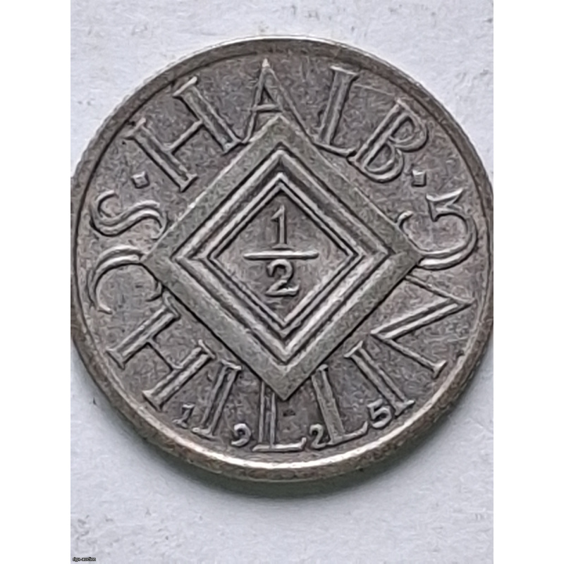1/2 shilling 1925, Austria, 640 silver