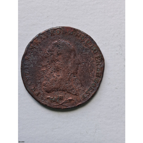 6 kreuzer coin, 1800, B, copper