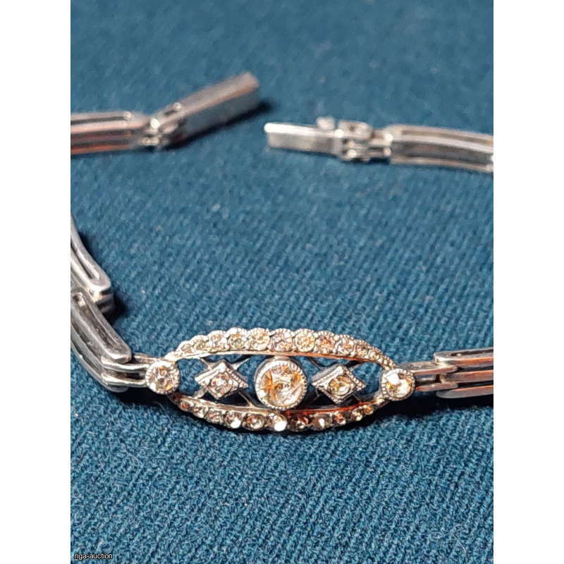 Silver bracelet.