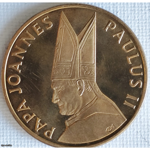 Pāvesta Jāņa Pāvila II vizītes Latvijā piemiņas medaļa, 1993. gads (Banka Baltija)