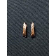 Silver earrings.