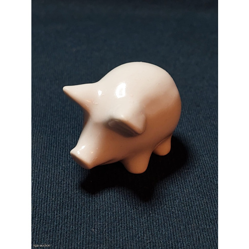 Porcelain figurine of a pig
