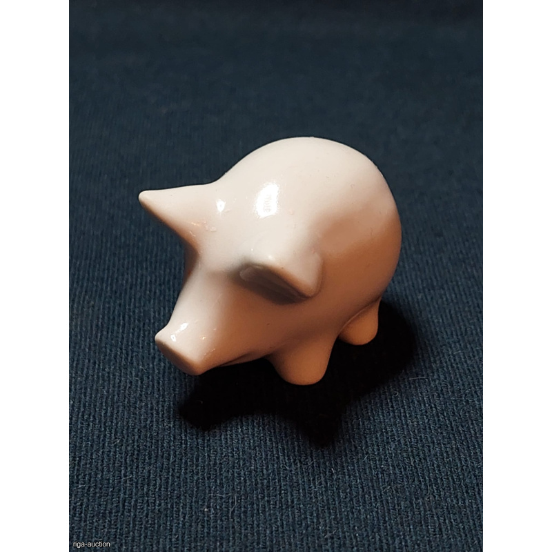 Porcelain figurine of a pig