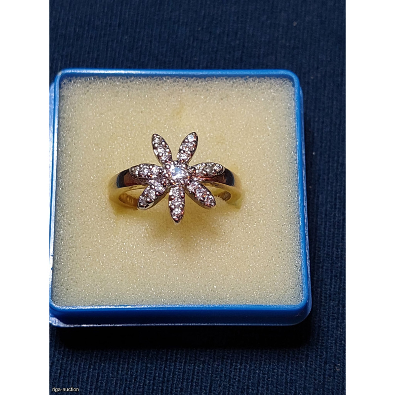 An elegant ring with gold plating