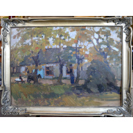painting "Rural house"