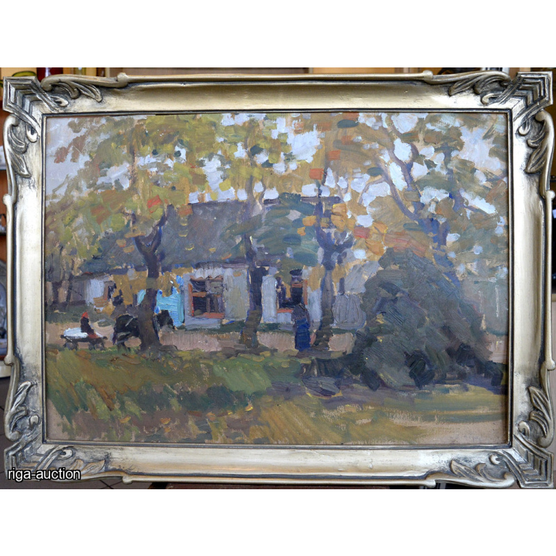 painting "Rural house"