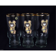 glass glasses "Olympic bear"