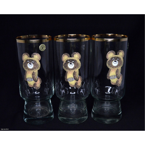 glass glasses "Olympic bear"