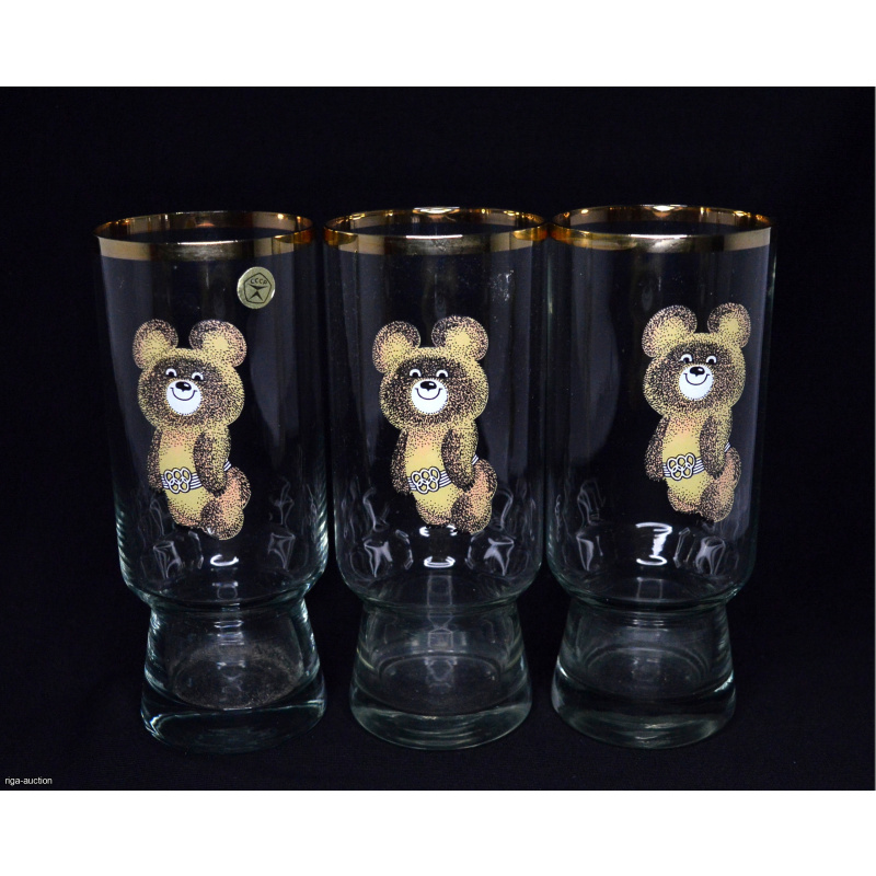 glass glasses "Olympic bear"