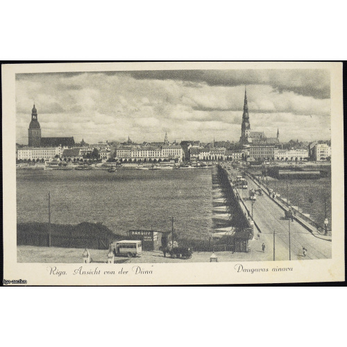 postcard "Daugavas ainava Rīga", Latvia