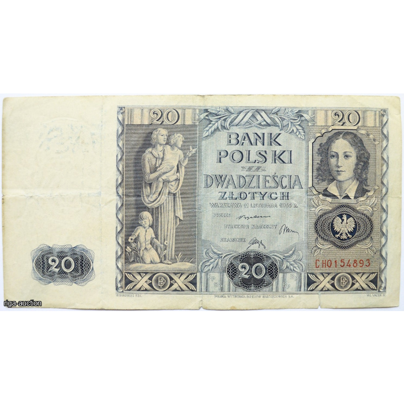 20 zloty 1936