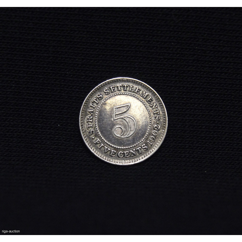 5 cents 1902 Straits Settlements