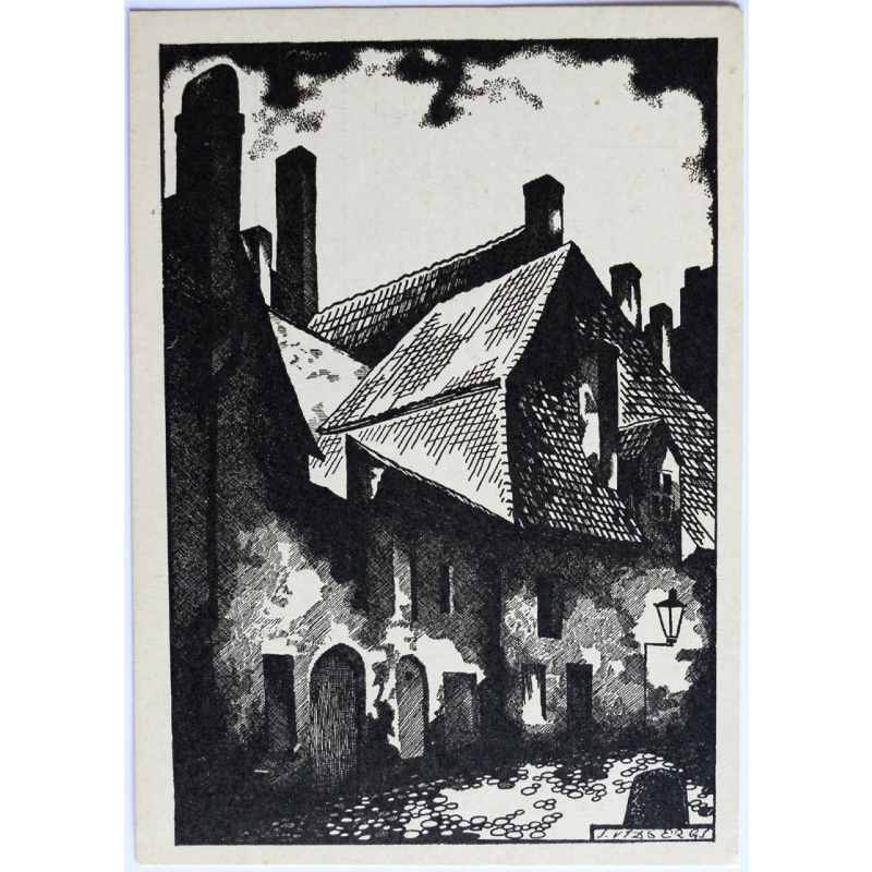 postcard "Pētera baznīcas laukums"