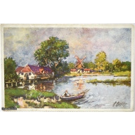 postcard "A.Apsits", Latvia, 30s of the 20th century