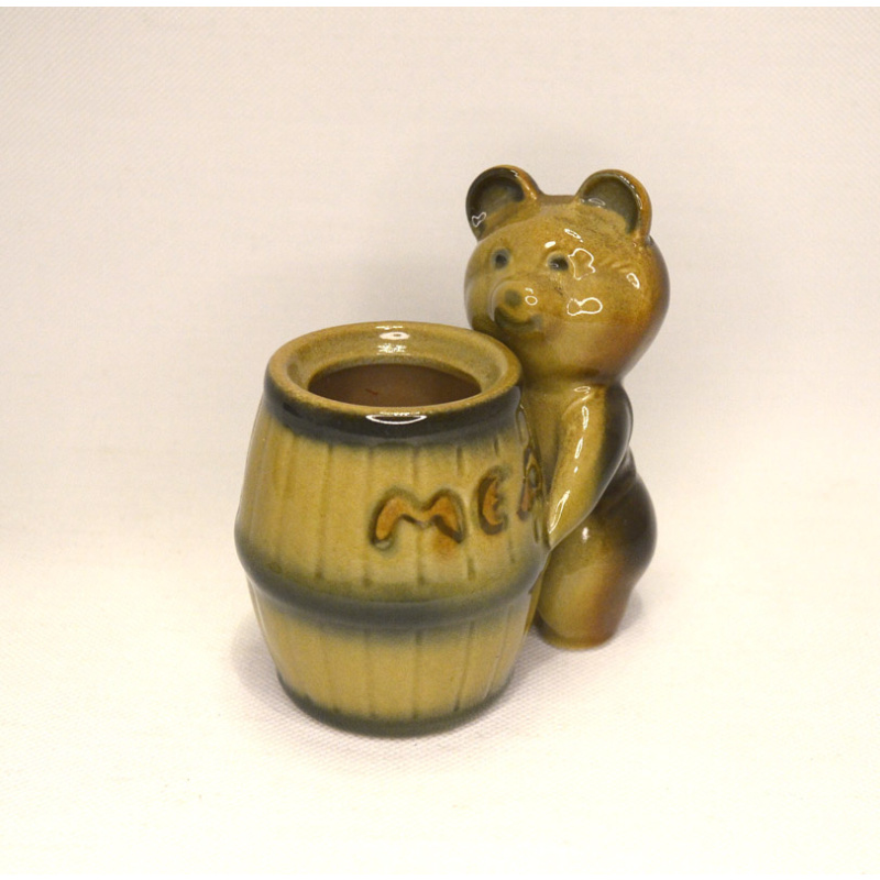 figurine "Bear with a barrel of honey"
