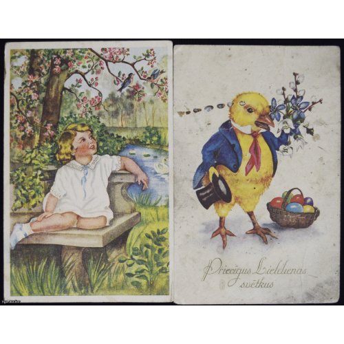 postcards 2 pcs.