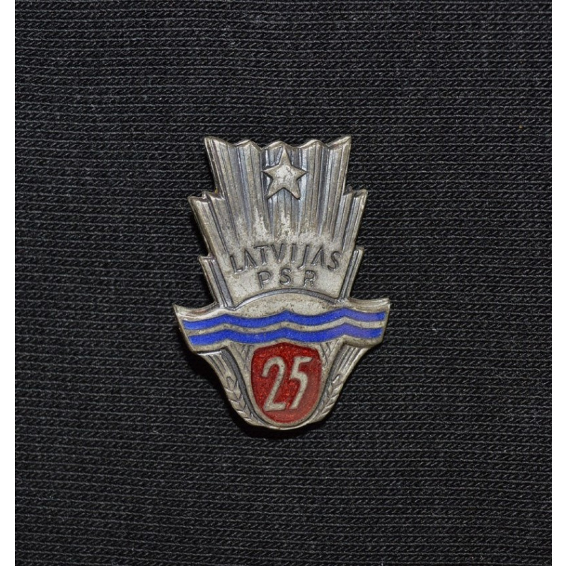 sign "Latvian SSR 25"