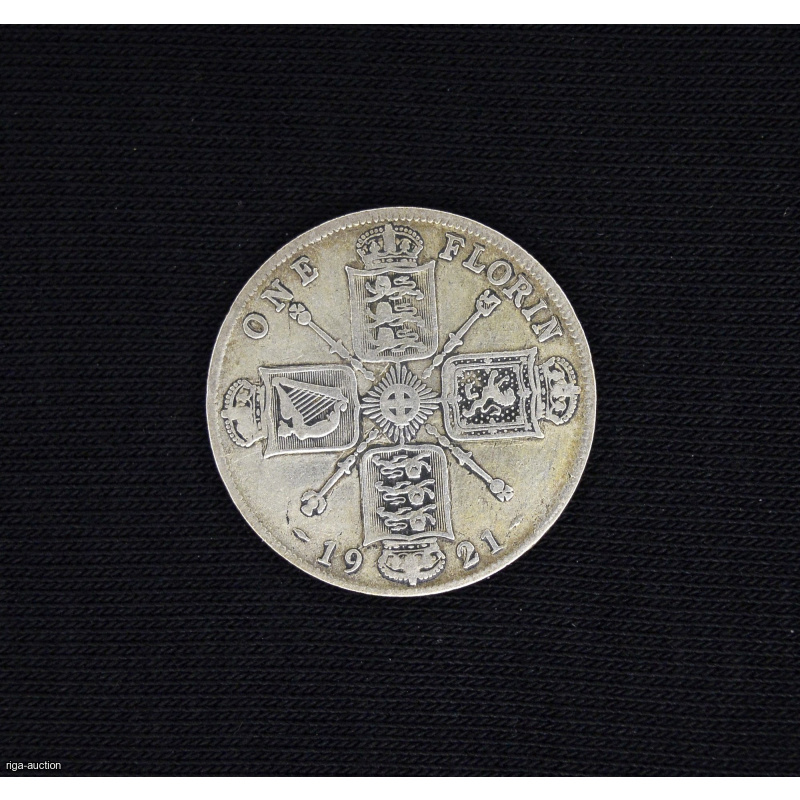 one florin 1921 Great Britain