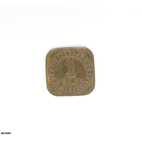 1 cents 1920 Straits Settlements