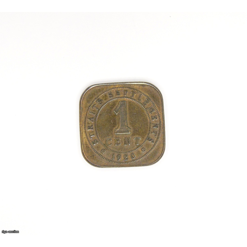 1 cent 1920 Straits Settlements
