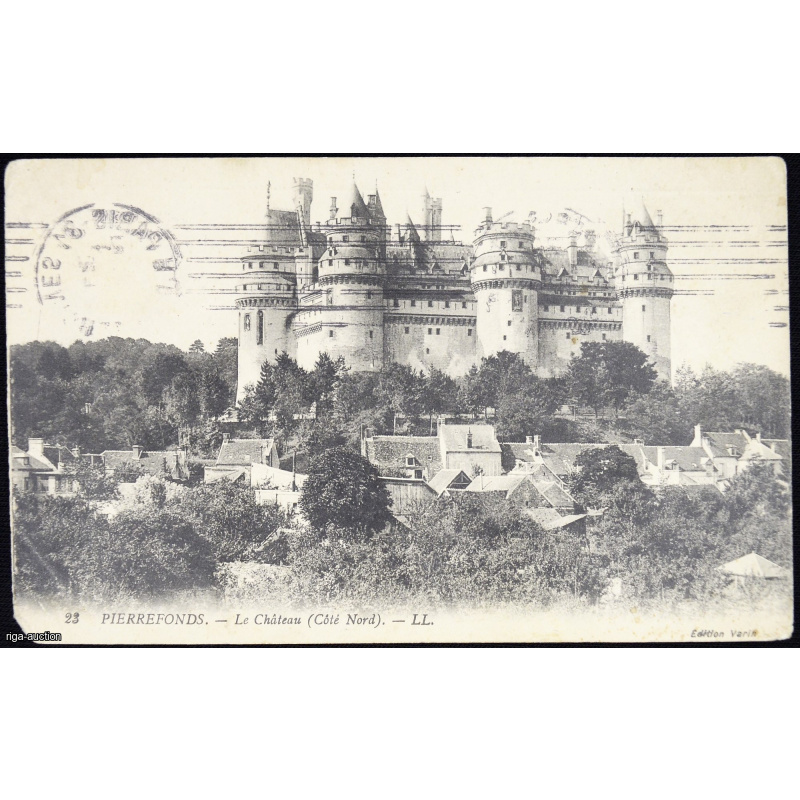 postcard old castle france