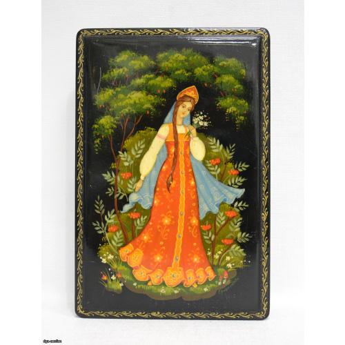 lacquer box, author Ermolova, papier-mâché, USSR