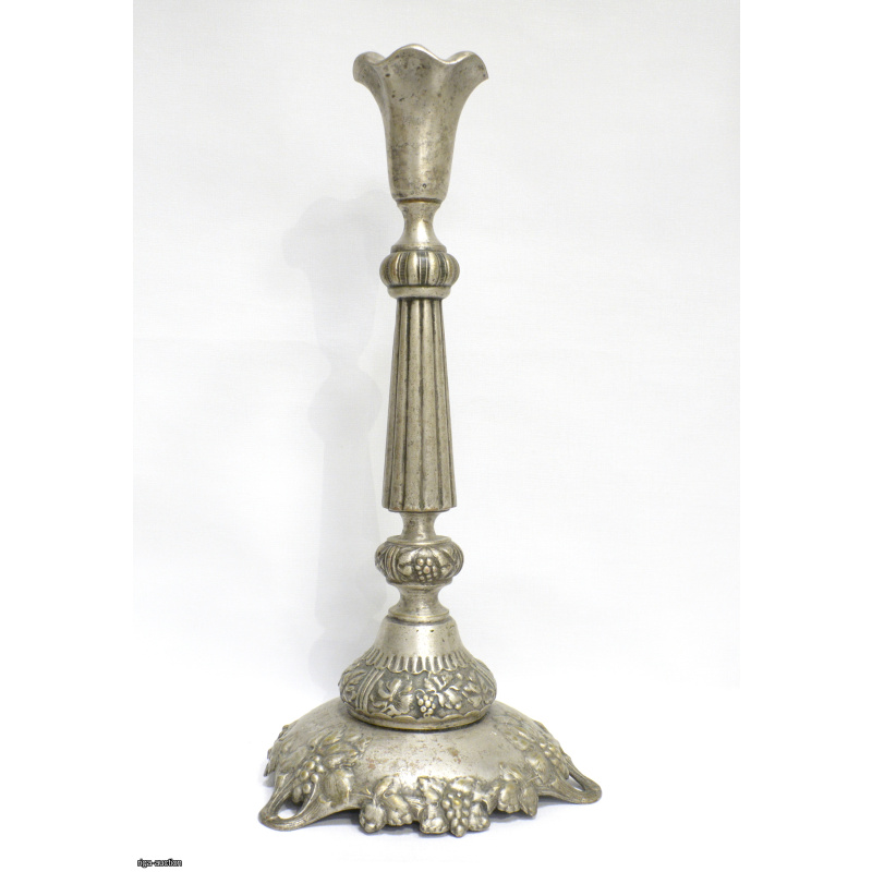 large single-candle candlestick "Norblin", Warsaw, Russian Empire, Kingdom of Poland