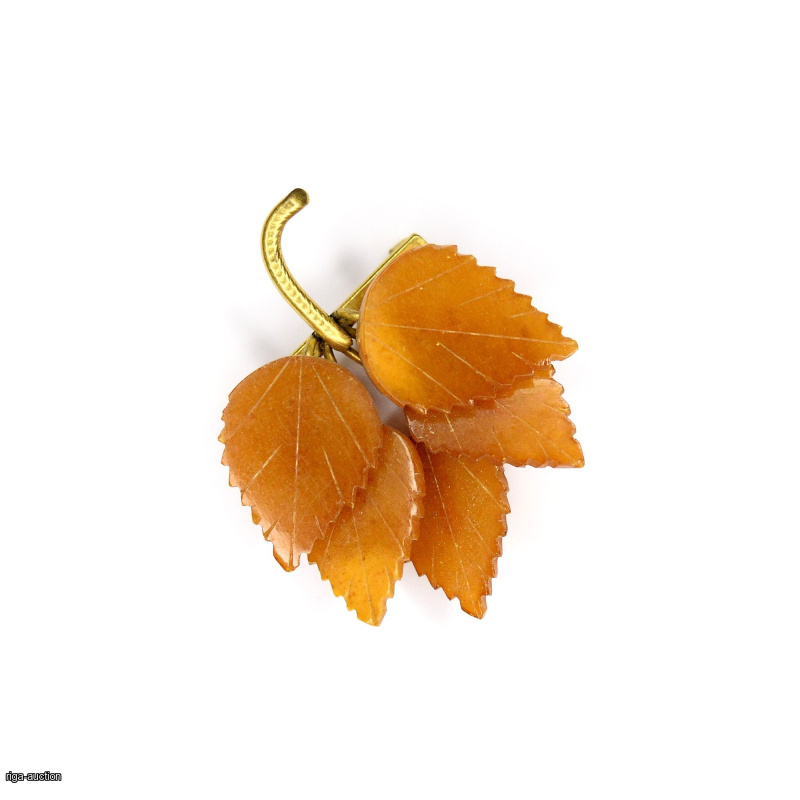 amber brooch, USSR