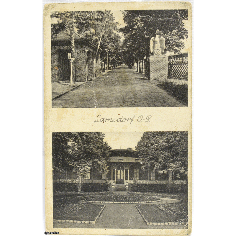 открытка "Lamsdorf", Третий Рейх, Германия