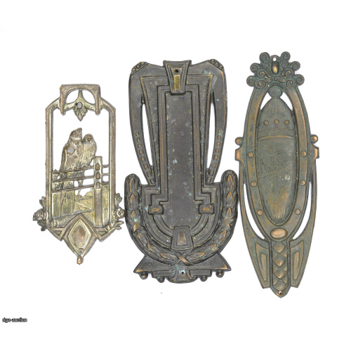 decorative overlay for an album/book (3 pcs.), early 20th century