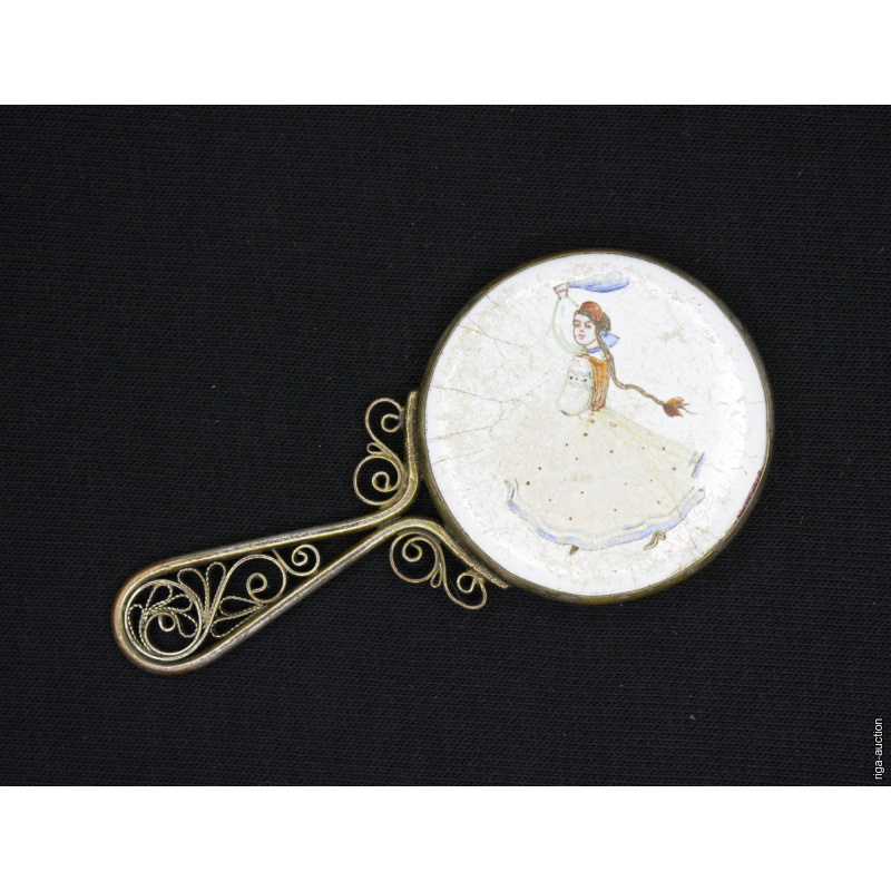 small ladies' mirror, late 19th century