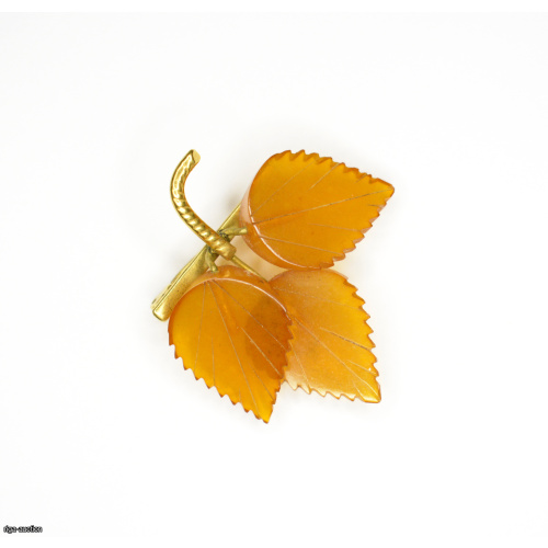 amber brooch, Latvia, USSR