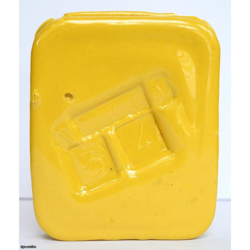 hot enamel jewelry "Color yellow", No. 34, Dulevo paint factory (USSR)