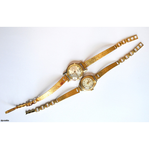mechanical women's wristwatch "Slava, Luch" (not in working condition)