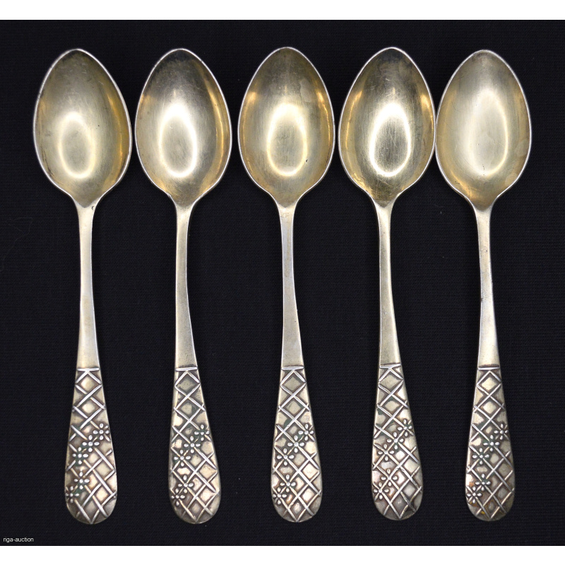 silver teaspoons (5 pcs.)