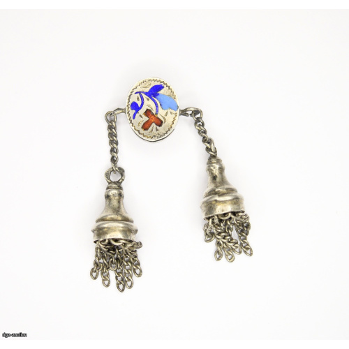 silver decor from watch chatelaine (chain), Russian Empire