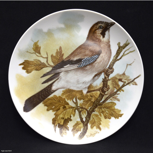 wall plate "Bird", porcelain, Minsk (Belarus), USSR
