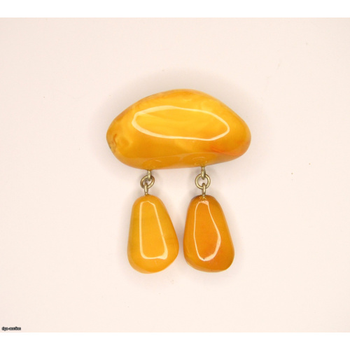 amber brooch, natural Baltic amber
