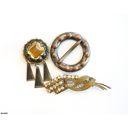brooches 3 pcs., Latvia, USSR