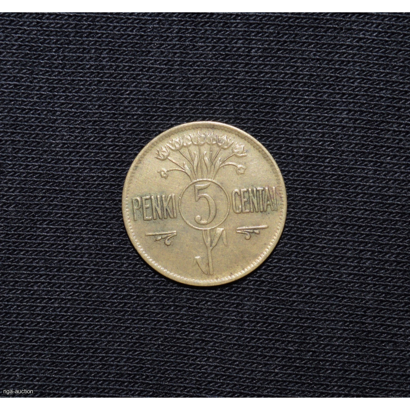 5 центов 1925 года, Литва