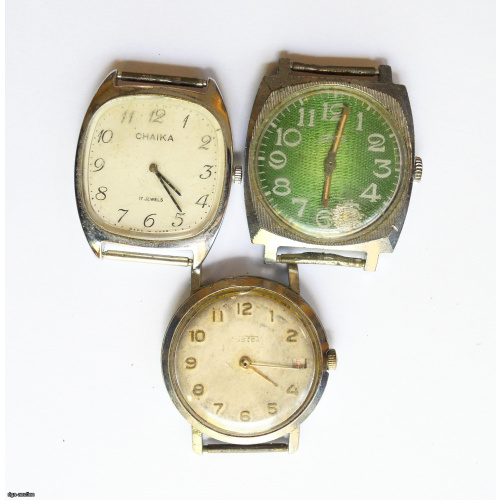 mechanical wristwatch "Chaika, Zim, Vostok", USSR, not in working condition