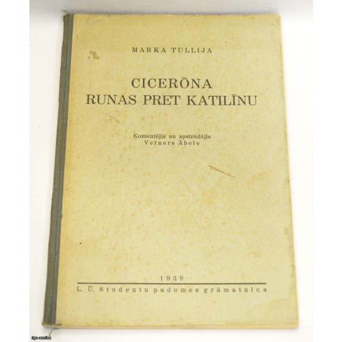 book "Cicerõna runas pret Katilīnu", Latvia
