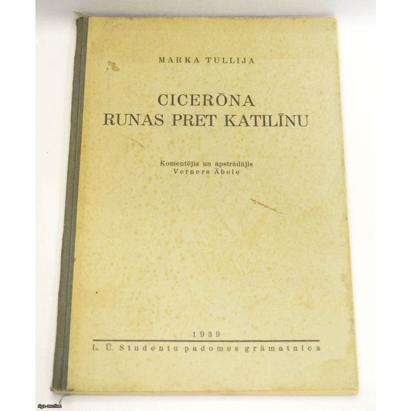 book "Cicerõna runas pret Katilīnu", Latvia