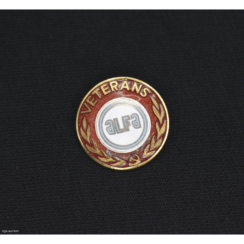 badge, veteran "ALFA", Latvia, USSR