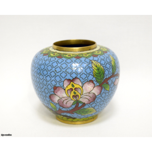 small vase, cloisonné technique, China