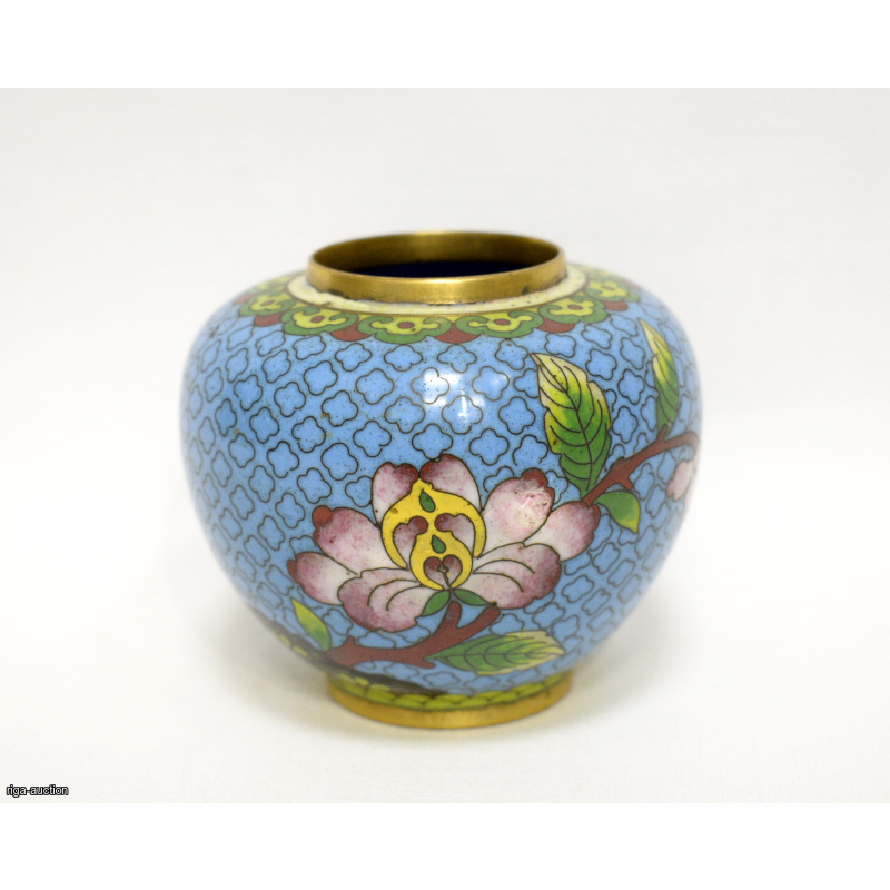 small vase, cloisonné technique, China