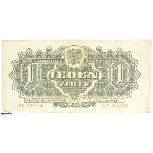 1 zlots 1944. gada, Padomju okupācija Polija