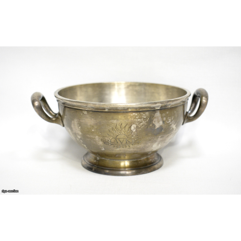 sugar bowl "A. Krupp Berndorf", Latvian Army